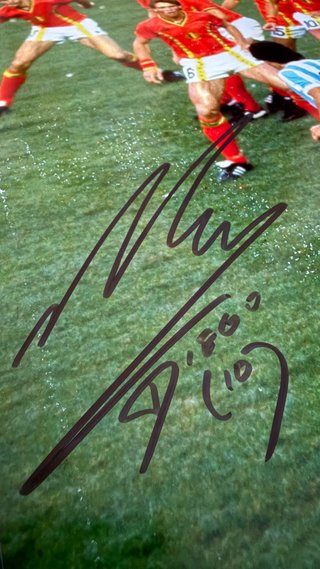 Fotografía Firmada Diego Maradona