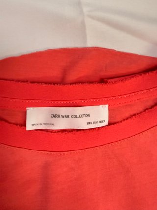 Top Zara W&B Collection coral talla S – combinació