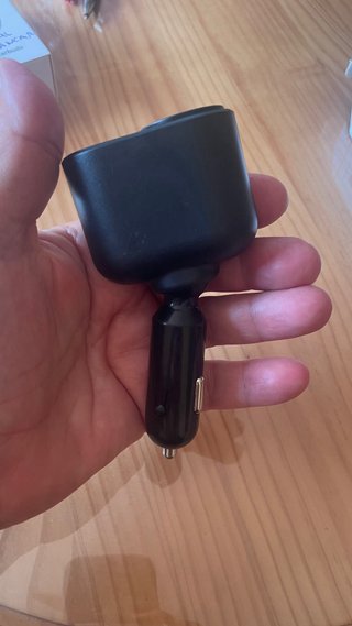 Cargador de coche 3 en 1 con USB-C y toma mechero