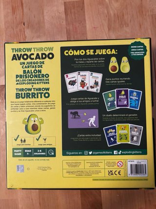 Juego de mesa Throw Throw Avocado