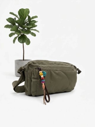 Bolso bandolera verde caqui