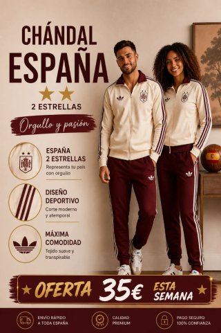 Chándal Adidas España 2 Estrellas Unisex
