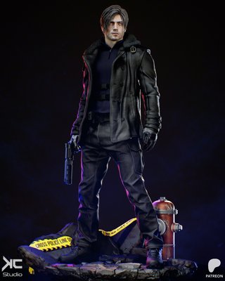 Figura Resina Leon Kennedy
