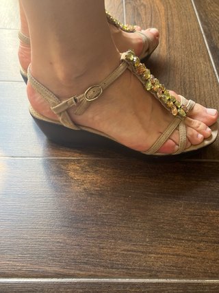 Sandalias Cuña Pedrería