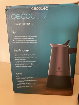 Cafetera Italiana Cecotec Piccolina 200 Bronze