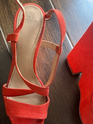 Sandalias Zara Plataforma Coral