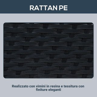 Conjunto de Muebles de Jardín 5Pz Conjunto de Mesa de Comedor con 4 Sillas con Cojines Combinables en Rectángulo, Negro, 109X109X72 Cm