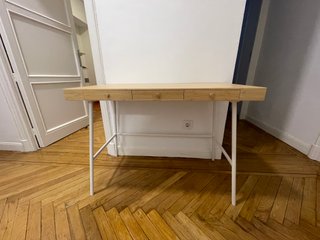 Escritorio LILLÅSEN bambú/metal Ikea