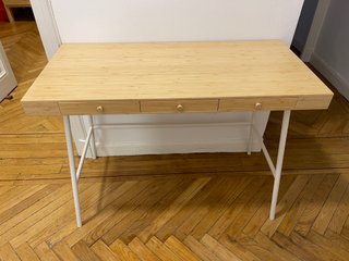 Escritorio LILLÅSEN bambú/metal Ikea