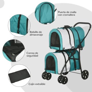 Carro doble mascotas