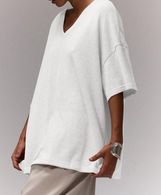 Jersey blanco mujer talla única