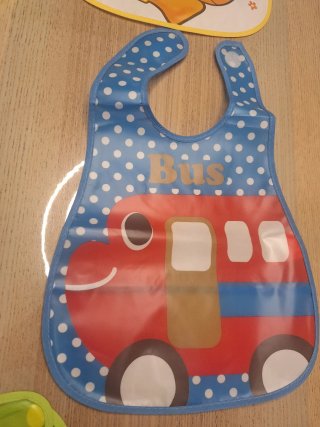 5 Baberos XXL Impermeables con velcro