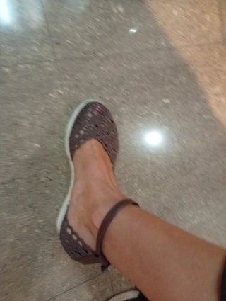 Alpargatas marrones de crochet