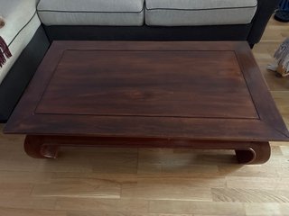 Mesa de centro de madera maciza