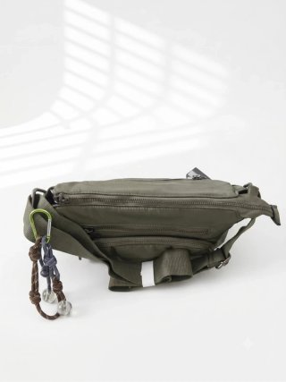 Bolso Bandolera Puffer Verde Caqui