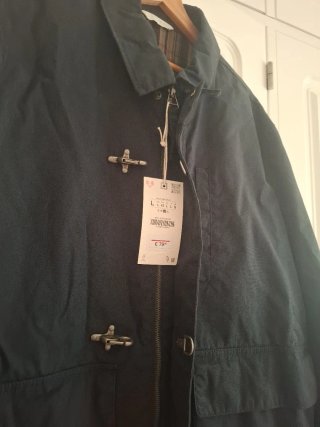 Parka azul Zara