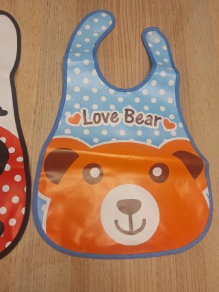 4 Baberos XXL Impermeables con velcro