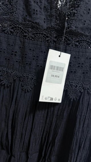 Vestido Zara Negro Encaje a estrenar
