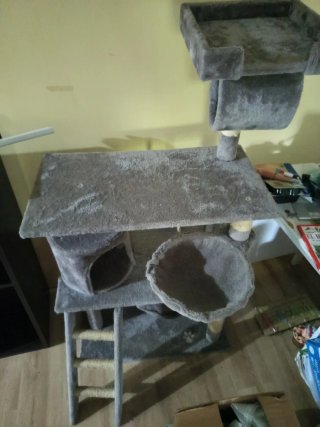Rascador para gatos de tela
