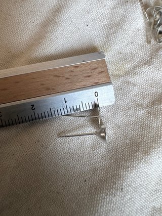 Perni per orecchini 100 pezzi color argento