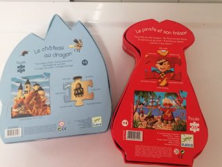 Puzzles Djeco (Dragón y Pirata)