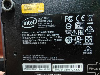 Mini PC Intel NUC BoxNUC7i5BNH