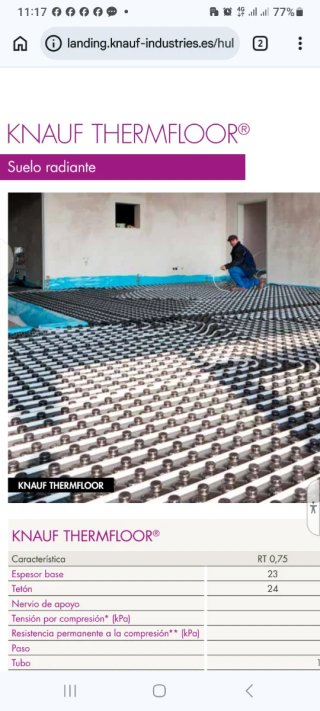 Aislamiento EPS Suelo Radiante