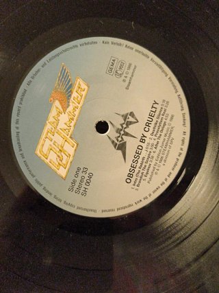 Vinilo SODOM - Obsessed by cruelty LP 1986 Aleman