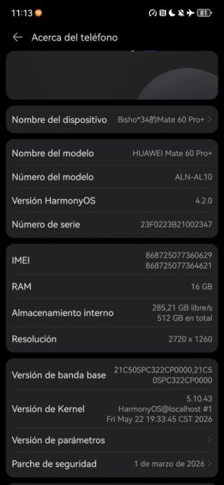 Huawei Mate 60 PRO+ 16/512