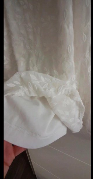 Vestido blanco con encaje