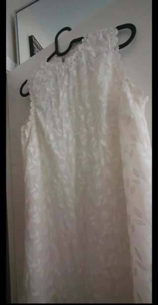 Vestido blanco con encaje