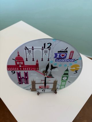 Reloj de mesa decorativo Londres