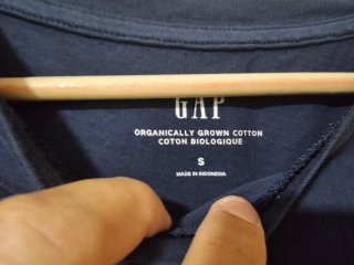 Camiseta azul Gap mujer