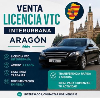 Licencia VTC Aragon Interurbana