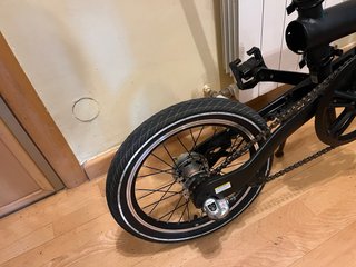 Bicicleta Paseo Plegable Negra