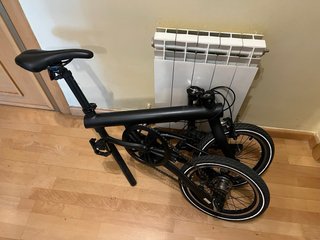 Bicicleta Paseo Plegable Negra