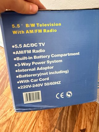 Televisor Portátil Vintage 5.5"