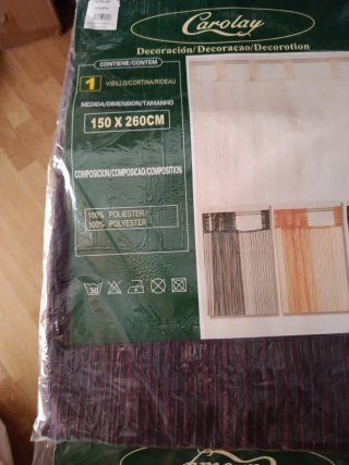 2 Cortinas Visillo Otilia 1,5x2,60