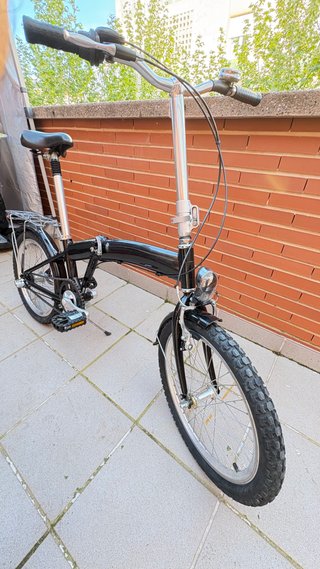 Bicicleta plegable de aluminio