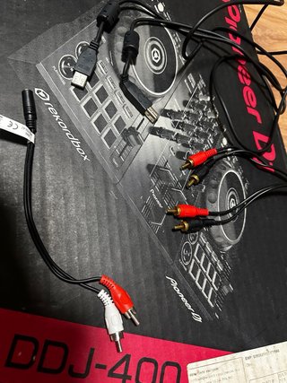 Pioneer DDJ-400 DJ Controller + Cables adaptadores