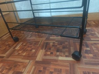 Carrito Auxiliar Metálico Negro