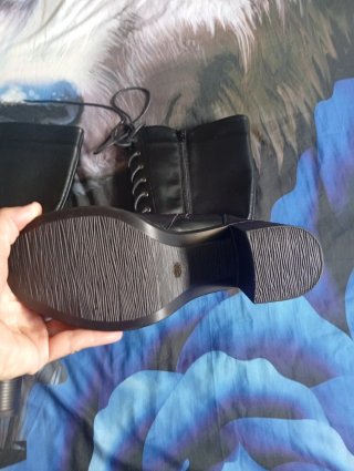 Botas altas negras con plataforma
