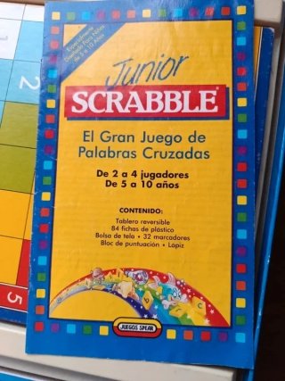 Scrabble Junior Juego de Mesa Palabras Cruzadas