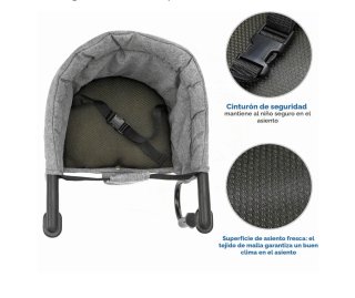 Trona portátil para bebé asiento de mesa
