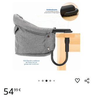 Trona portátil para bebé asiento de mesa