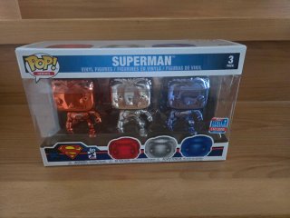 Funko Pop Superman Chrome 3 Pack