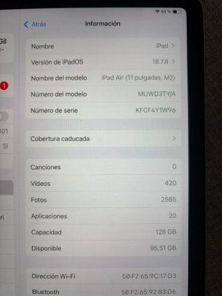iPad Air 11 128GB Azul/Plata