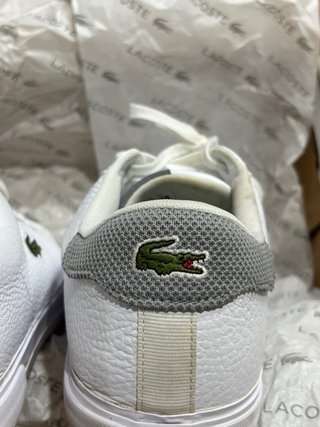 Zapatillas Lacoste Lerond Plus blancas piel hombre