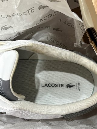 Zapatillas Lacoste Lerond Plus blancas piel hombre