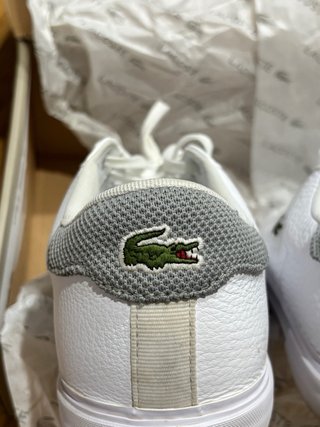 Zapatillas Lacoste Lerond Plus blancas piel hombre